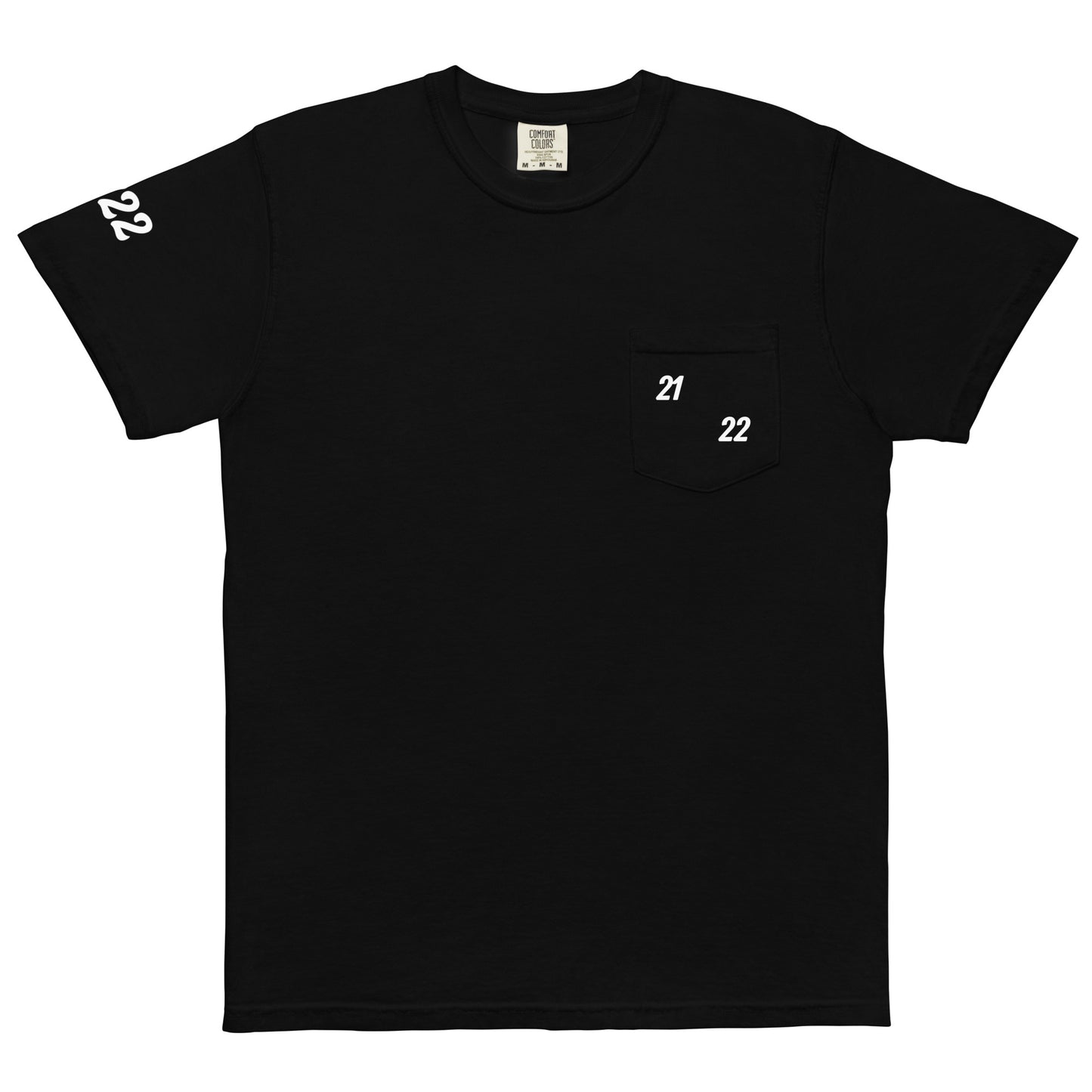 2122 Unisex garment-dyed pocket t-shirt
