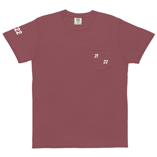 2122 Unisex garment-dyed pocket t-shirt